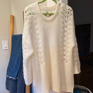 Pilcro Cream Knit Sweater